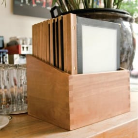 Protège-menus cadre en bois...