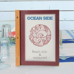 Protège-menus cadre en bois...