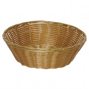 Corbeille ronde en osier poly Olympia