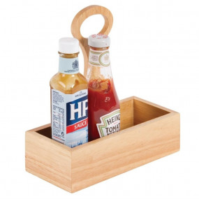 Panier à condiments en bois...