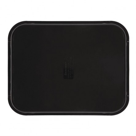 Plateau rectangulaire antidérapant en fibre de verre Camtread Cambro noir 45,7 cm