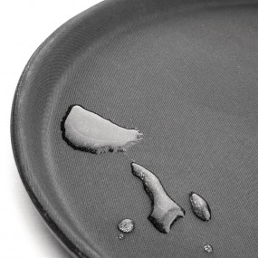 Plateau antidérapant en fibre de verre Kristallon rond noir 356mm