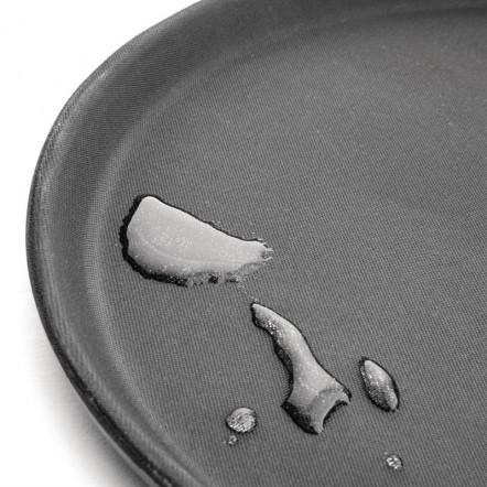 Plateau antidérapant en fibre de verre Kristallon rond noir 406mm