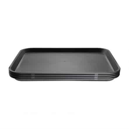 Plateau antidérapant en plastique Kristallon rectangulaire 458x356mm