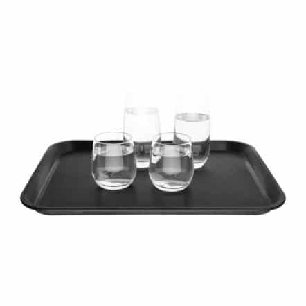 Plateau antidérapant en plastique Kristallon rectangulaire 458x356mm