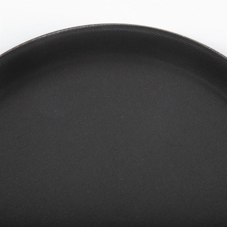 Plateau antidérapant en plastique Kristallon rond noir 280mm
