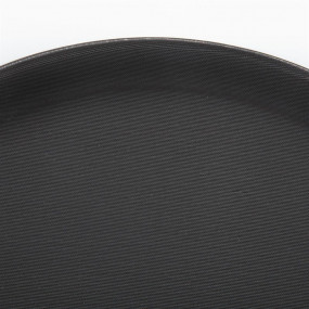 Plateau antidérapant en plastique Kristallon rond noir 356mm