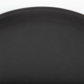 Plateau antidérapant en plastique Kristallon rond noir 406mm