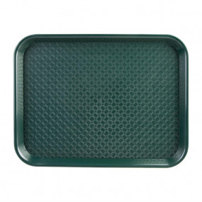 Plateau fast food en plastique Kristallon vert