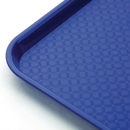 Plateau fast food en plastique Kristallon bleu