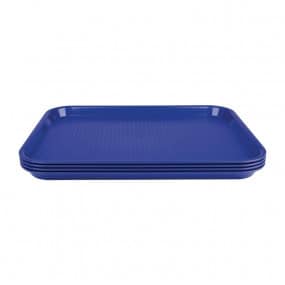Plateau fast food en plastique Kristallon bleu
