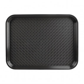 Plateau fast food en plastique Kristallon noir