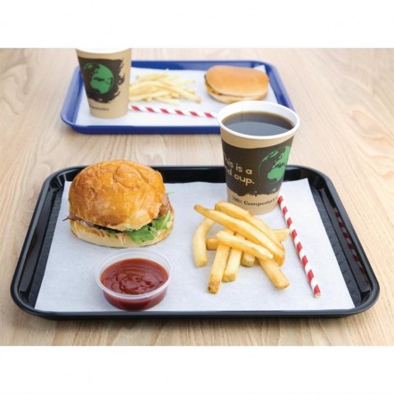 Plateau fast food en plastique Kristallon noir