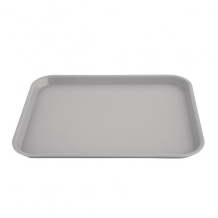 Plateau fast food en plastique Kristallon gris