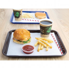 Plateau fast food en plastique Kristallon marron