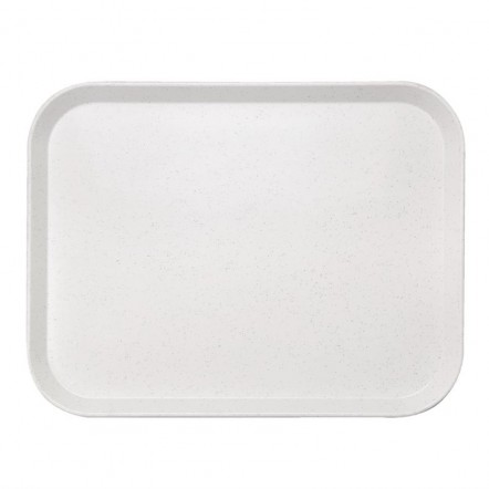 Plateau self-service en fibre de verre Kristallon gris clair 355 x 460mm