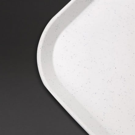 Plateau self-service en fibre de verre Kristallon gris clair 355 x 460mm