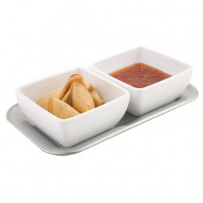 Plateaux Inox pour 2 bols...