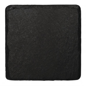 Plat de présentation en ardoise naturelle Olympia 130x130mm