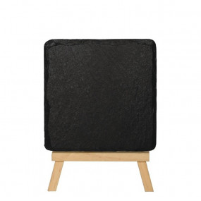 Plat de présentation en ardoise naturelle Olympia 130x130mm