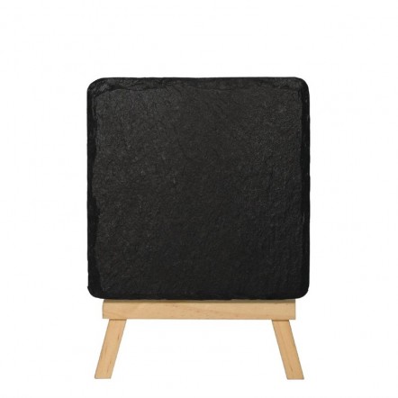 Plat de présentation en ardoise naturelle Olympia 130x130mm