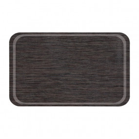 Plateau rond en mélamine Roltex GN1/1 antidérapant 530x325mm wengé