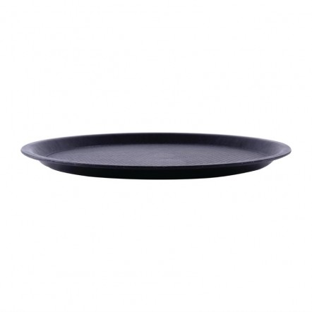 Plateau antidérapant Roltex Blackline rond 310mm noir