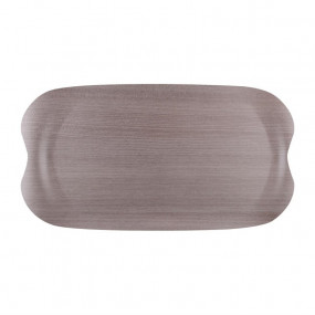 Plateau de service Roltex Wave 43x23cm bois gris veiné