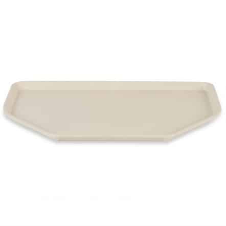 Plateau de service en polyester Roltex Trapèze 500x325mm beige