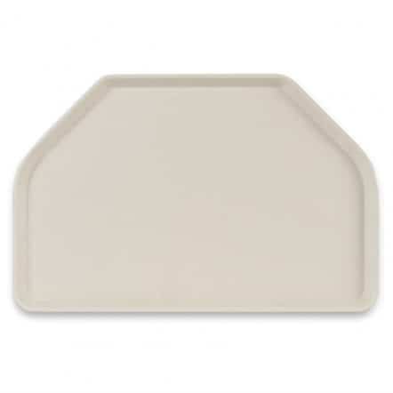 Plateau de service en polyester Roltex Trapèze 500x325mm beige