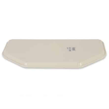 Plateau de service en polyester Roltex Trapèze 500x325mm beige