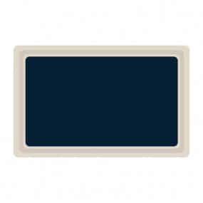 Plateau de service en polyester Roltex GN1/1 530x325mm bleu