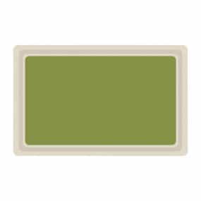 Plateau de service en polyester Roltex GN1/1 530x325mm vert