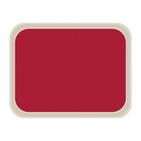 Plateau de service en polyester Roltex Standard 470x360mm rouge