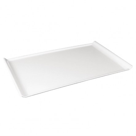 Plateau blanc en mélamine Kristallon 530x330x25mm