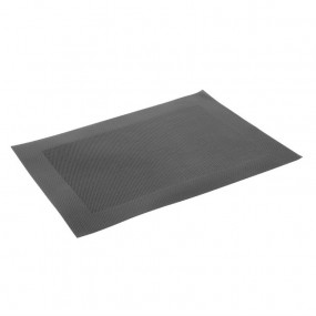 Set de table en PVC tissé Olympia noir
