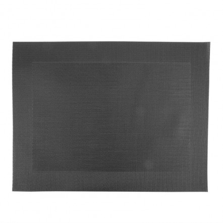 Set de table en PVC tissé Olympia noir