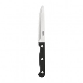 Couteaux à steak arrondis Olympia noirs (x12)