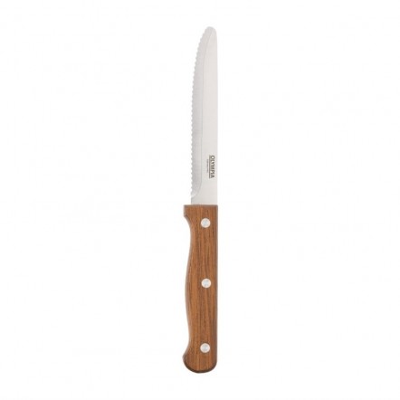 Couteaux à steak arrondis Olympia bois (x12)
