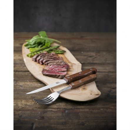 Fourchettes à viande Olympia manche en bois