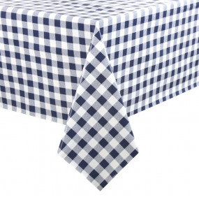 Nappe PVC à carreaux bleus 1370 x 1778mm