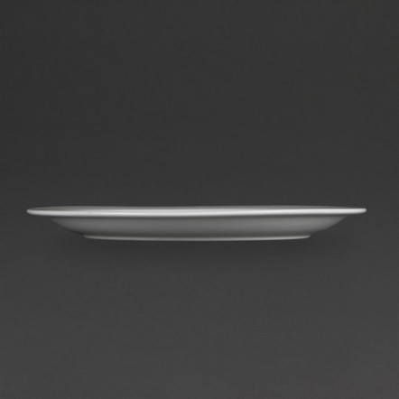 Assiettes à bord étroit blanches Olympia 280mm
