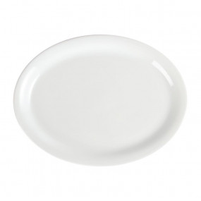 Assiettes ovales blanches Olympia 295mm