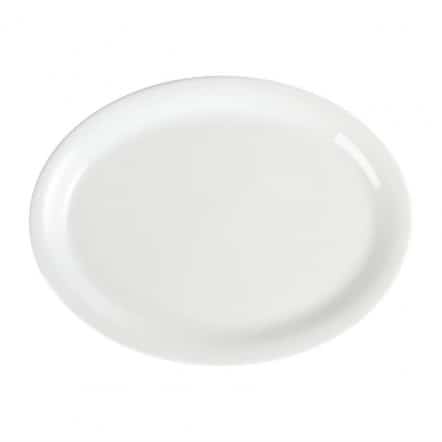 Assiettes ovales blanches Olympia 295mm
