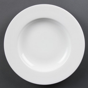 Assiettes à pâtes blanches...