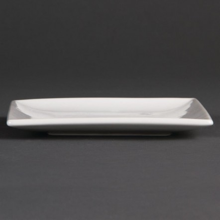 Assiettes carrées blanches Olympia 140mm