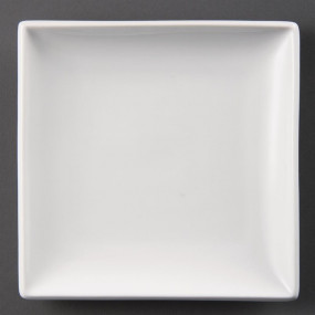 Assiettes carrées blanches Olympia 180mm
