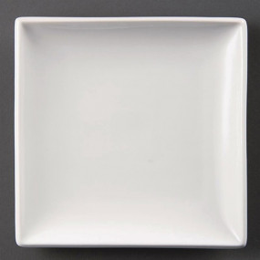 Assiettes carrées blanches Olympia 295mm