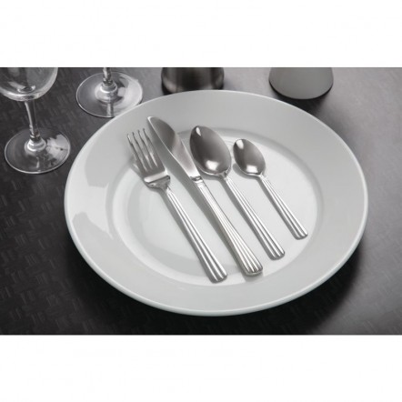 Assiettes à bord large blanches Olympia 310mm
