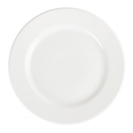 Assiettes à bord large blanches Olympia 310mm